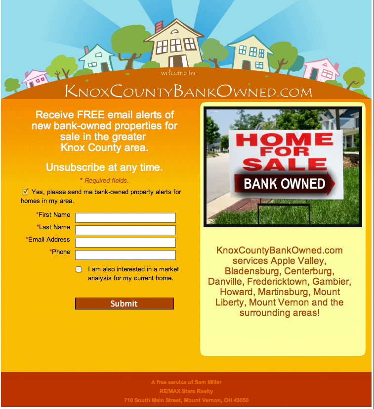 Knox County Ohio Bank Owned Homes
